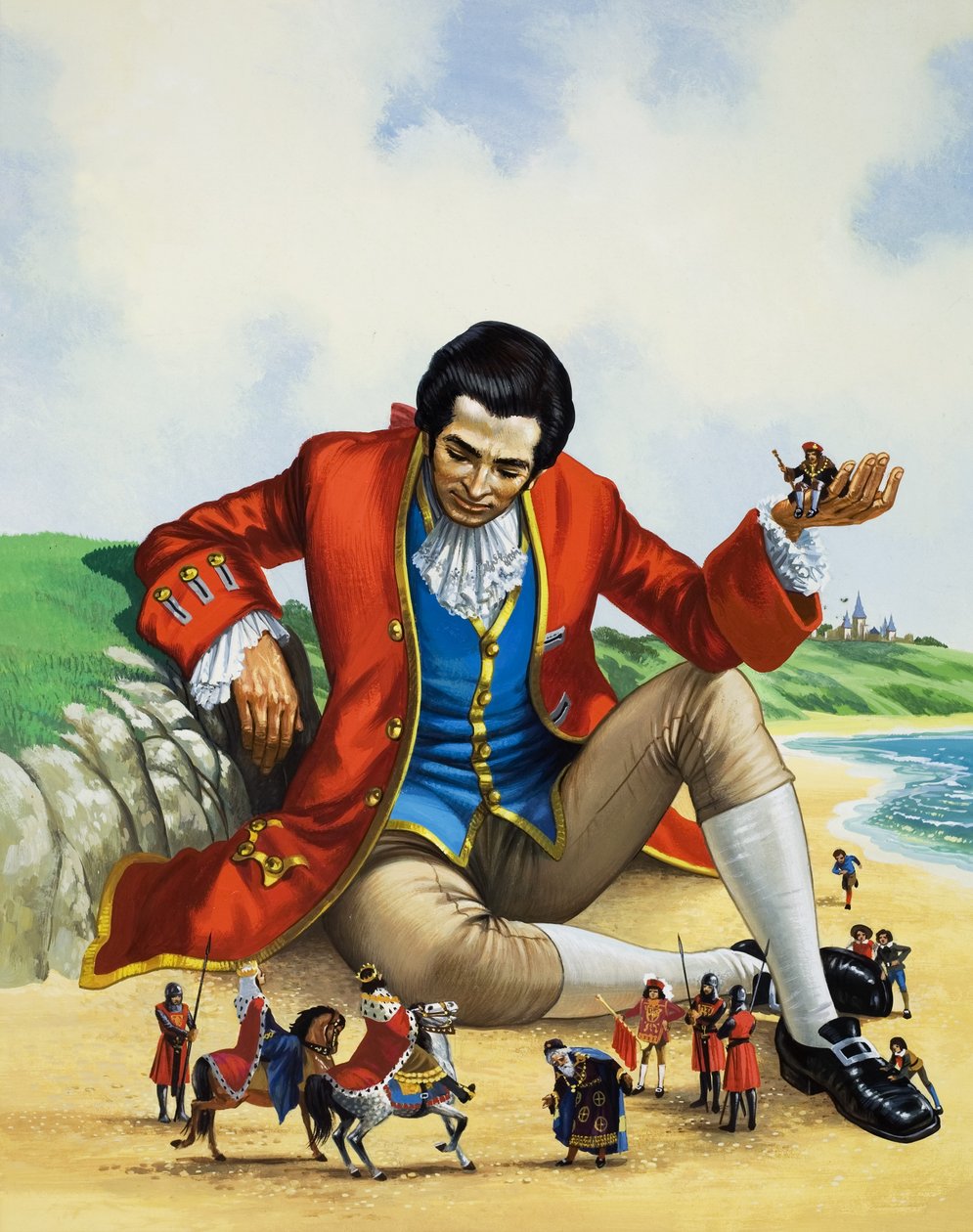 As viagens de Gulliver (guache sobre papel) de Nadir Quinto