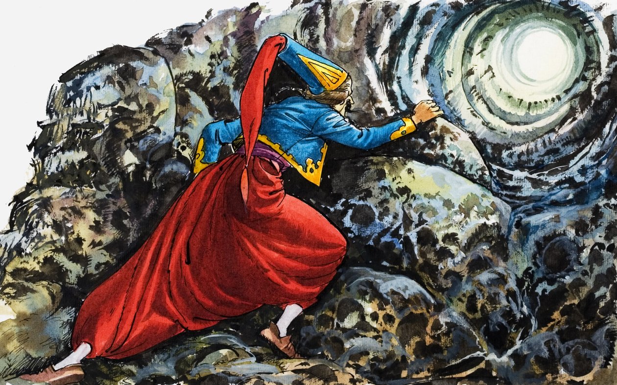 As Maravilhosas Aventuras do Barão de Munchausen (guache sobre papel) de Nadir Quinto
