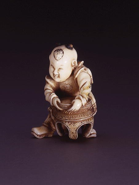 Netsuke, retratando um karako, c.1830 (marfim) de Nagahama Sokei
