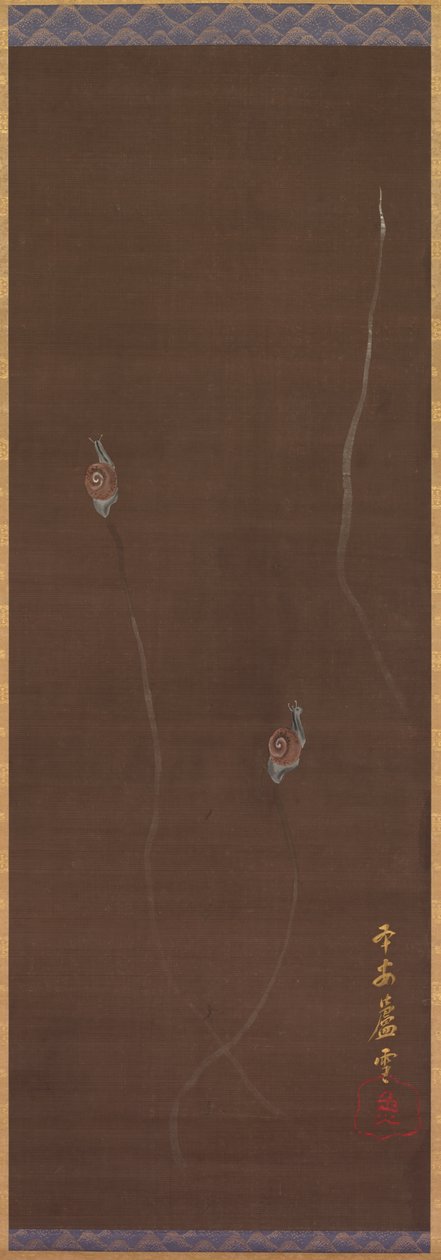 Caramujos de Nagasawa Rosetsu