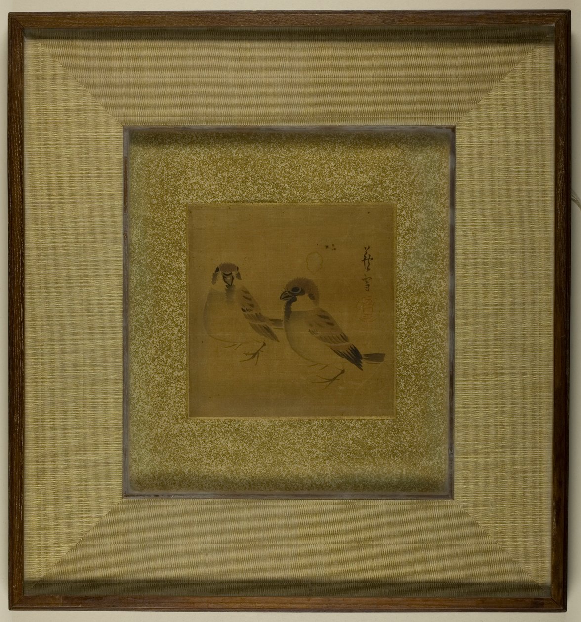 Dois pardais de Nagasawa Rosetsu