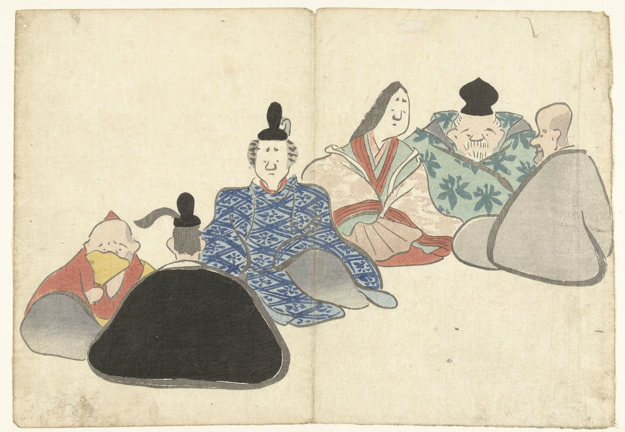 Seis Poetas Imortais Álbum de fotos de Korin (título da série) Korin gafu (título da série) de Nakamura Hochu