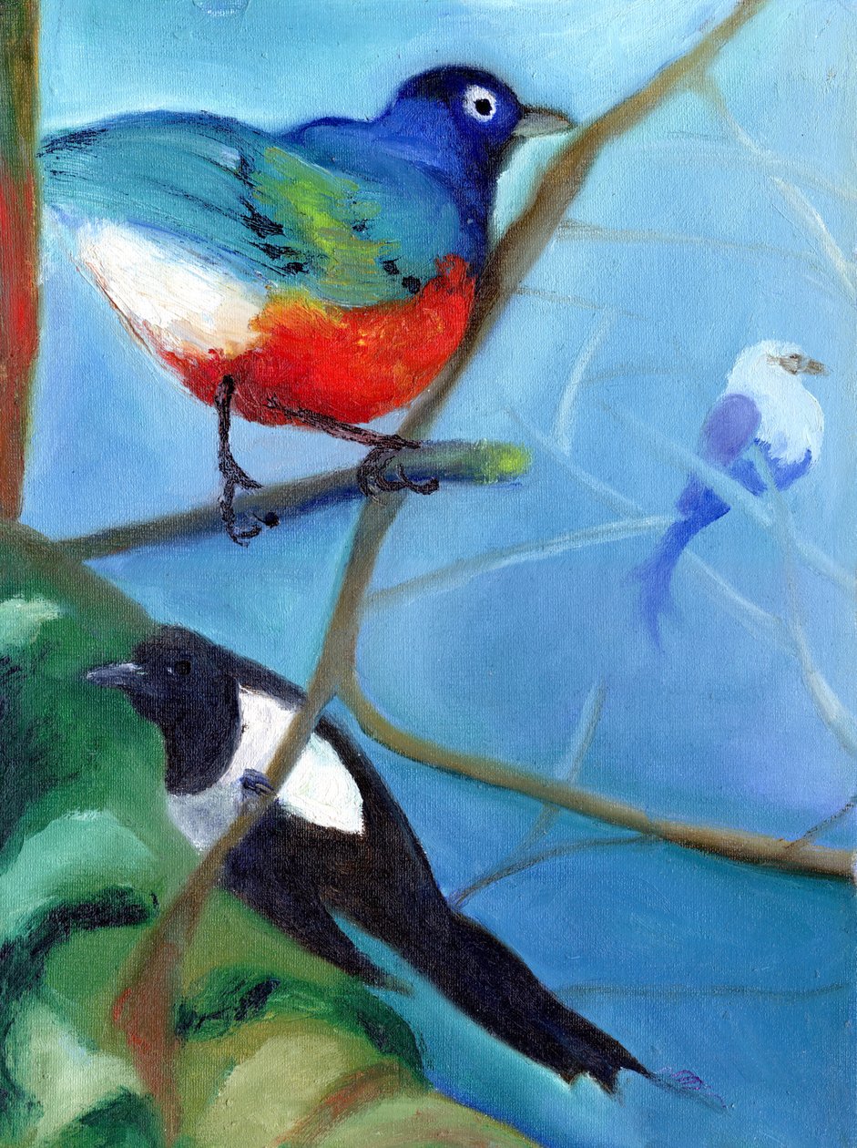 Árvore cheia de pássaros, 2012, de Nancy Moniz Charalambous