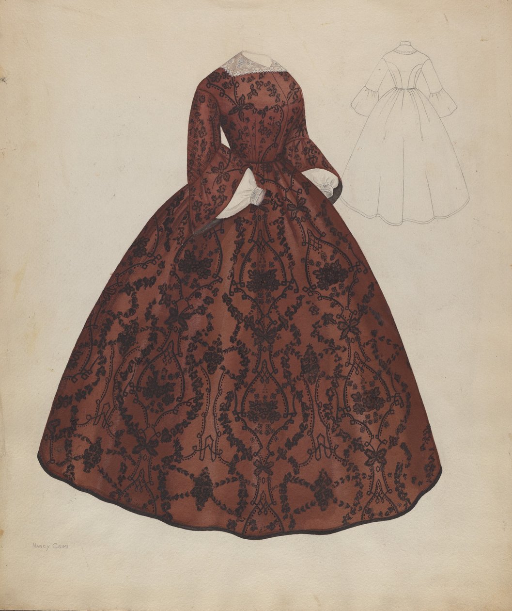 Vestido, c. 1938. de Nancy Crimi