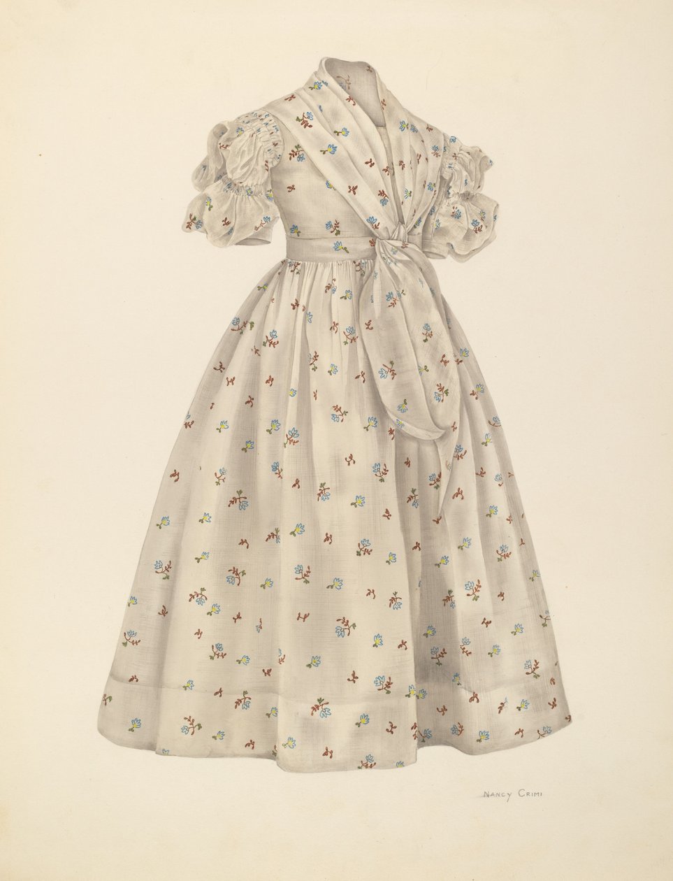vestido de menina de Nancy Crimi