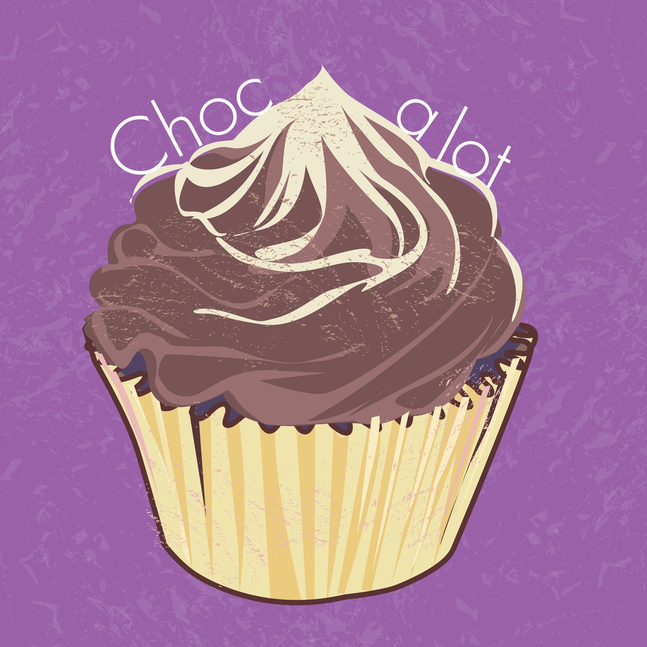 Choc A Lot Cup Cake, 2019, arte digital de Nancy Moniz Charalambous