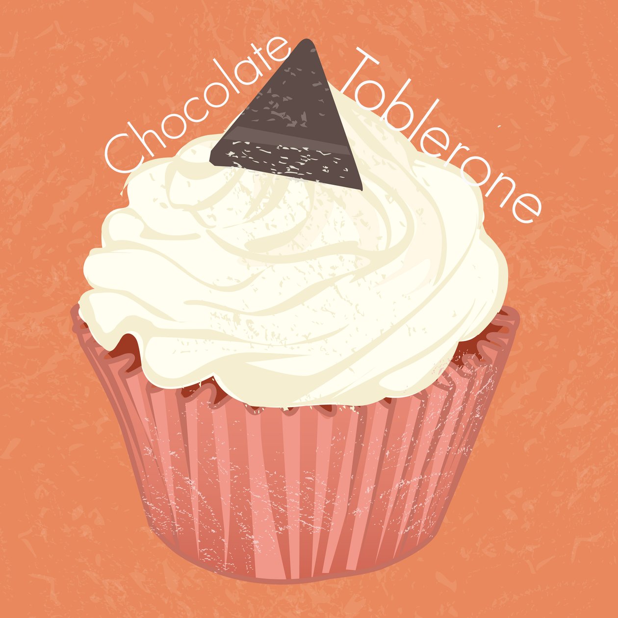 Chocoate Toblerone Cup Cake, 2019, arte digital de Nancy Moniz Charalambous