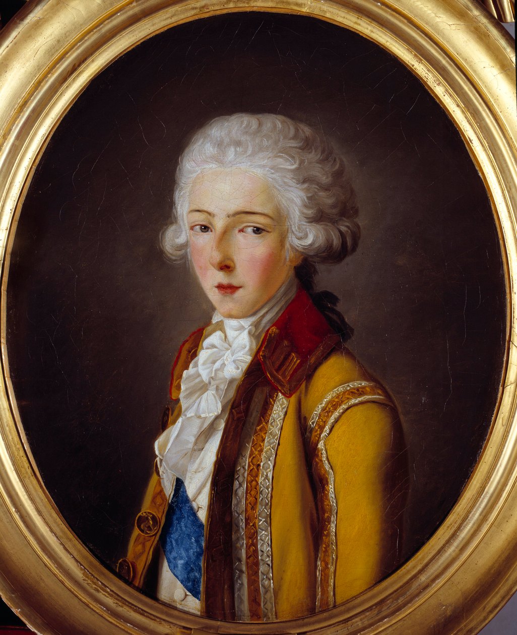 Retrato de Louis Antoine Henri de Bourbon Conde, Duque de Enghien (1772-1804). Pintura de Nanine Vallain (século XVIII) de Nanine Vallain