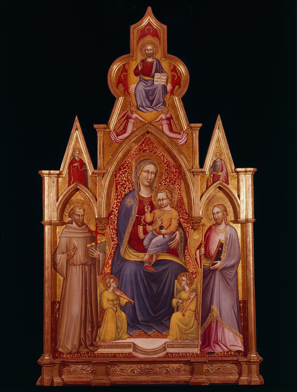 Madonna e criança com santos de Nanni di Jacopo
