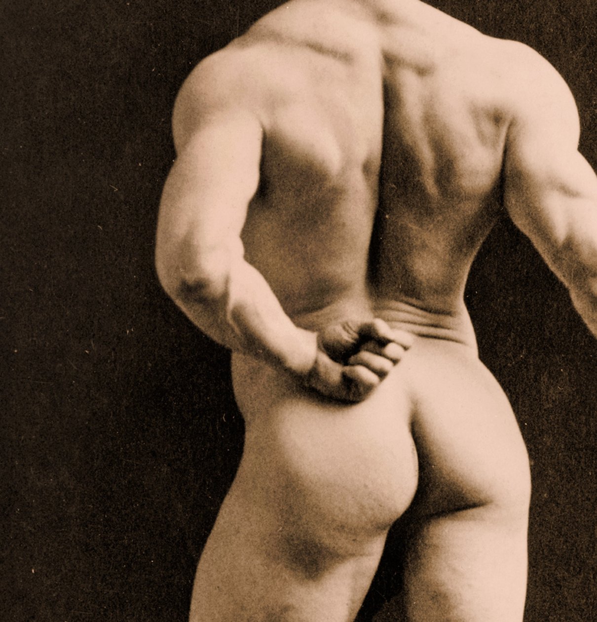 Eugen Sandow, na clássica pose greco-romana antiga, c.1893 de Napoleon Sarony