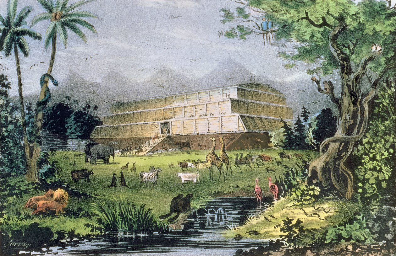 Arca de Noé, bar. por Currier e Ives, Nova York, de Napoleon Sarony