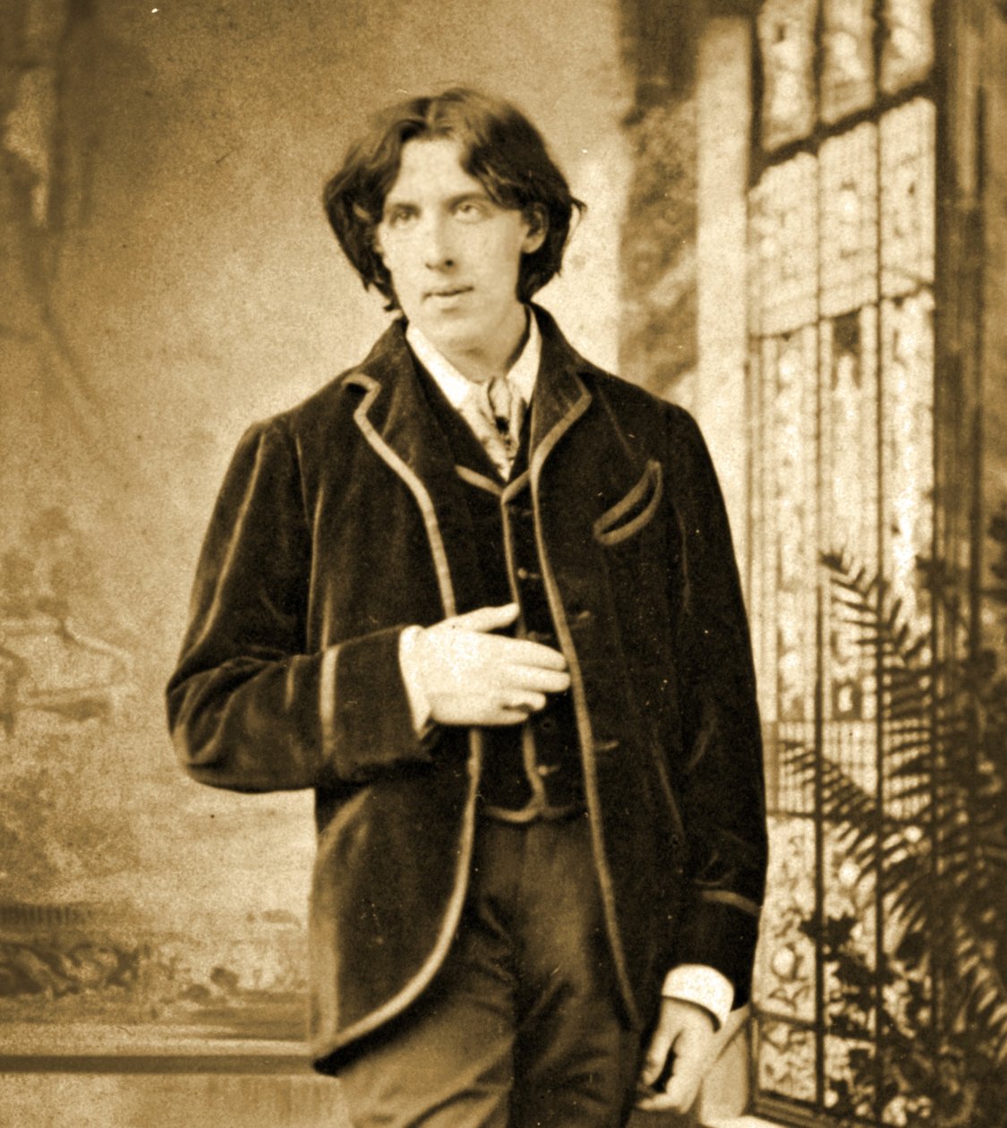 Retrato de Oscar Wilde c. 1882 de Napoleon Sarony