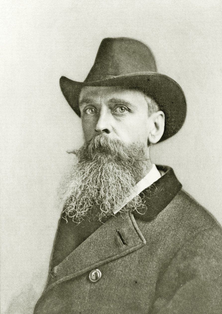 Retrato de Thomas Moran, c.1890 (foto preto e branco) de Napoleon Sarony