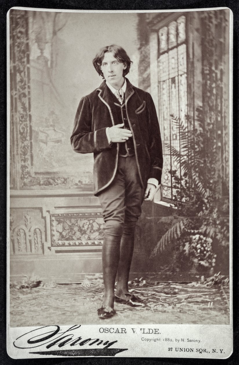 Oscar Wilde na América em 1882 (impressão) de Napoleon (after) Sarony