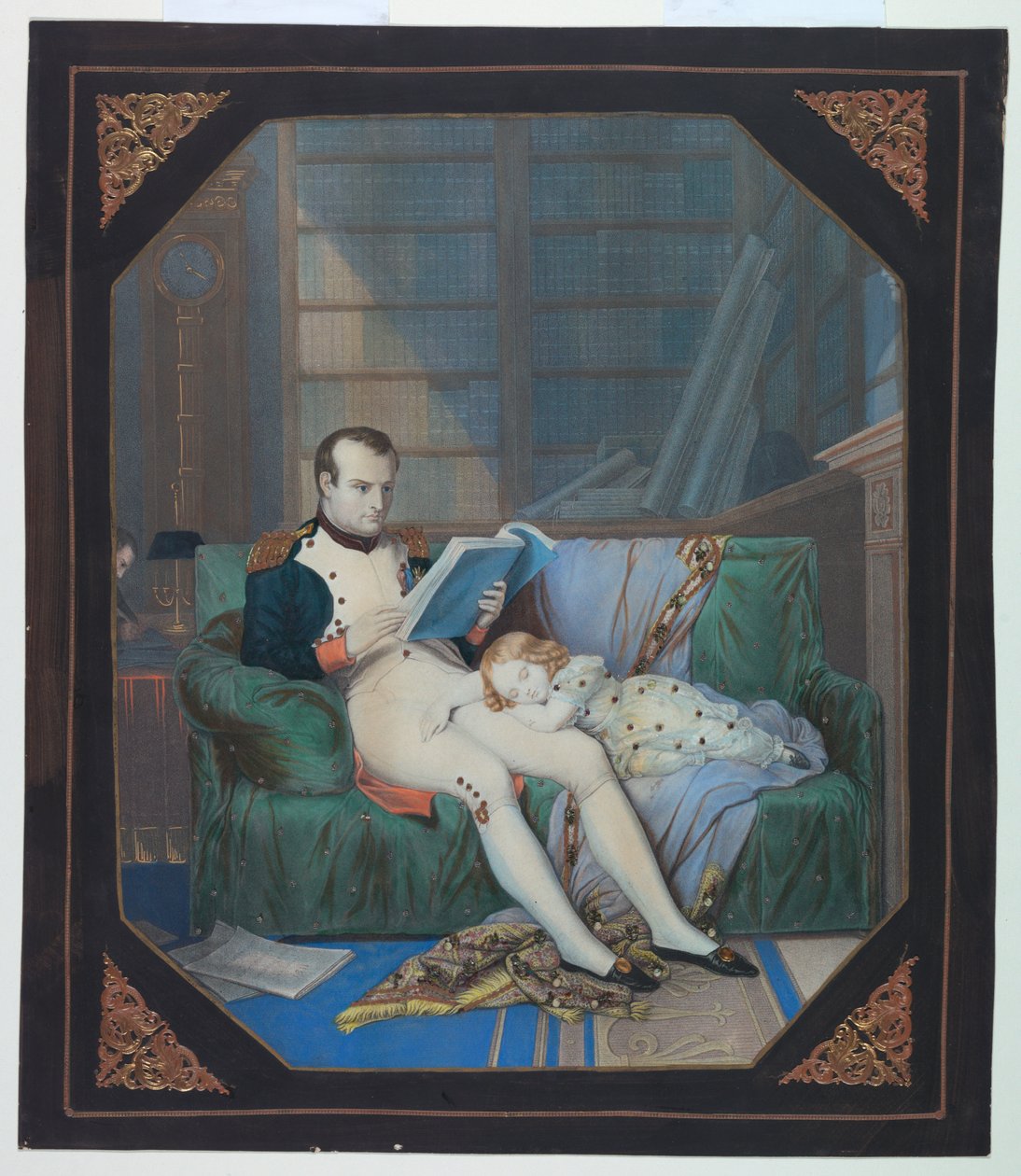 "Pintura Tinsel": Napoleão em seu estudo de Napoleon Bonaparte