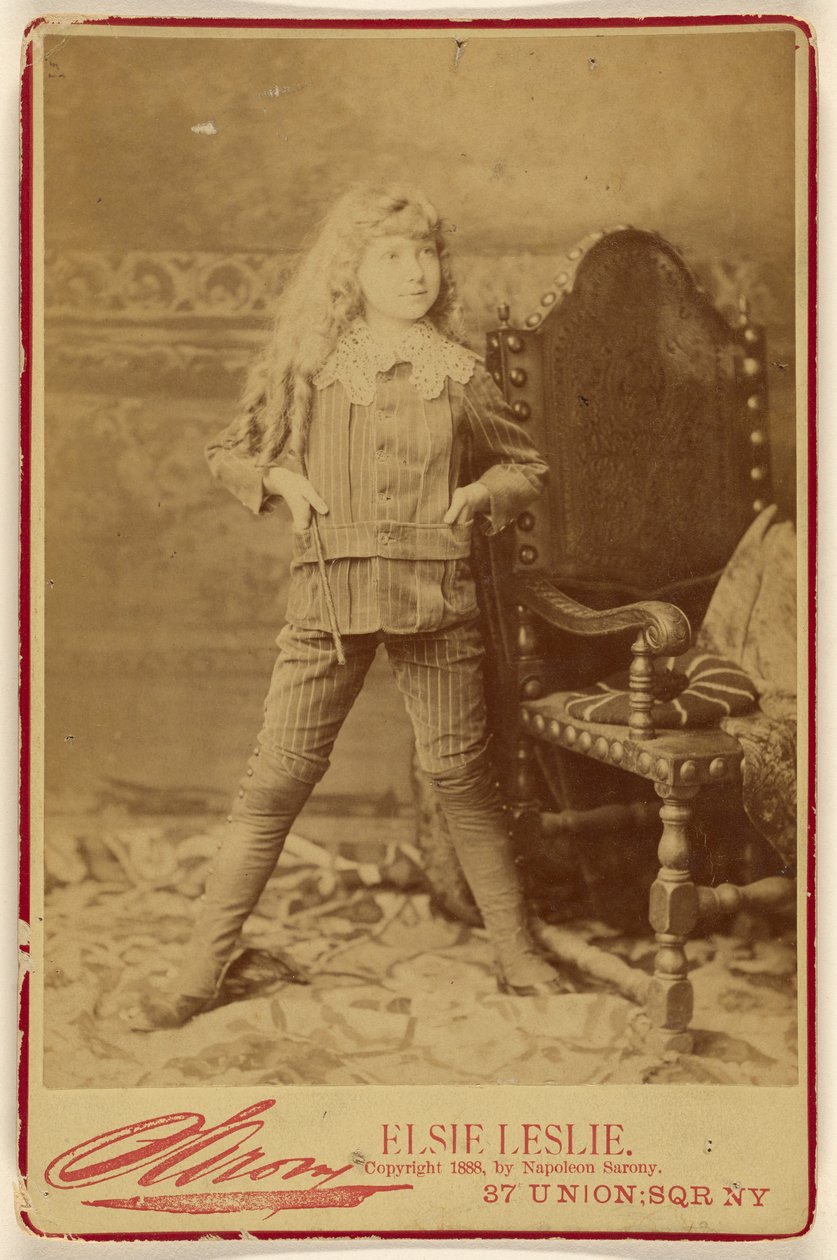 Elsie Leslie [als] Kleiner Lord Fauntleroy de Napoleon Sarony