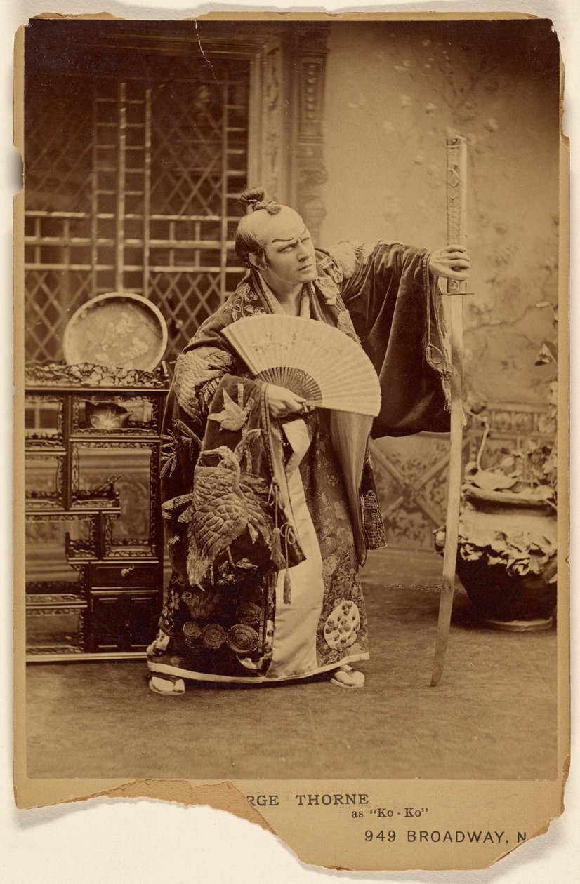 George (?) Thorne como «Ko-Ko» de Napoleon Sarony