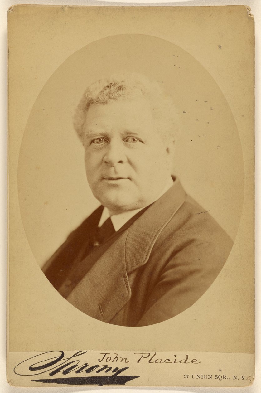 John Placide. Union Square Co. de Napoleon Sarony