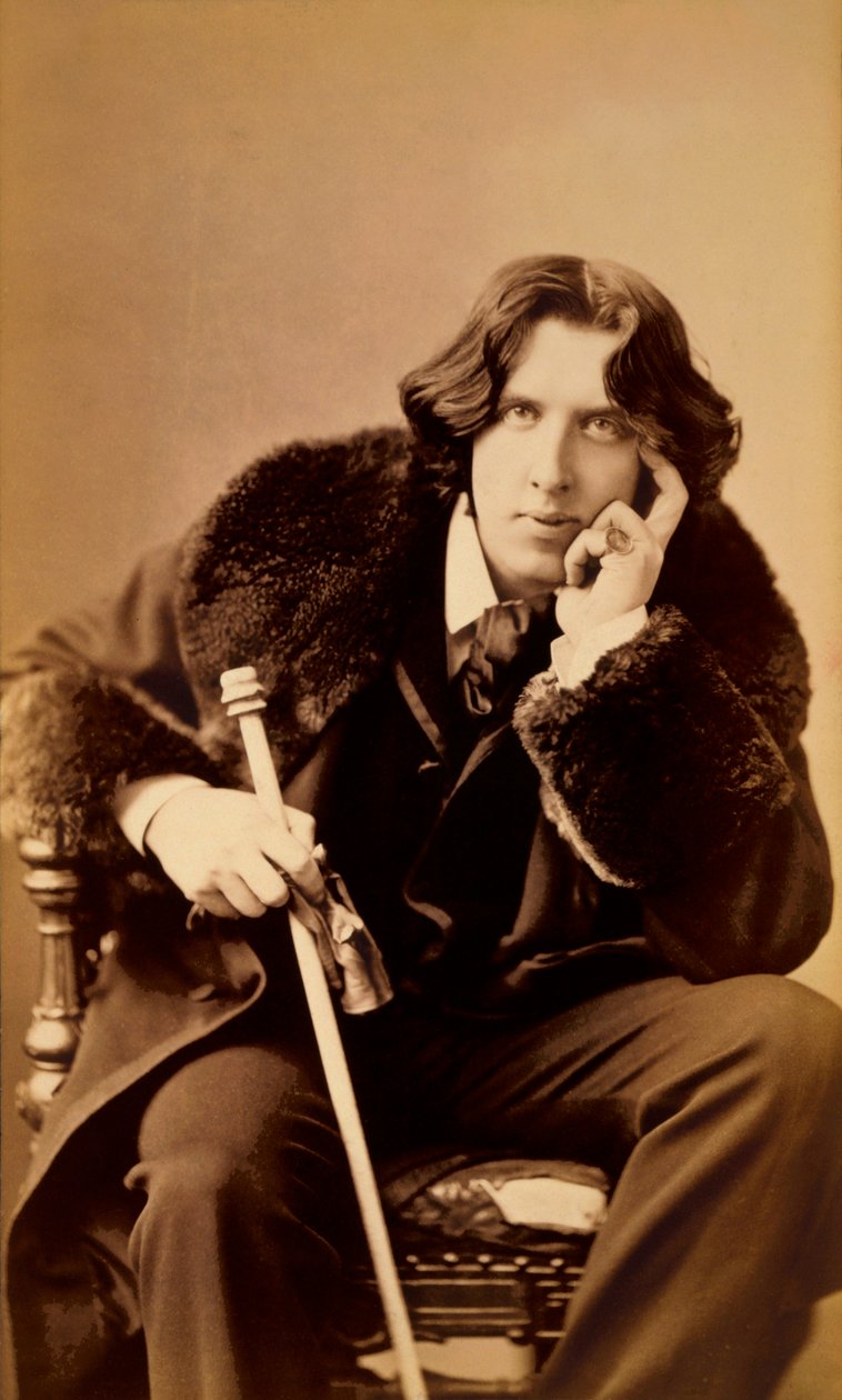 Oscar WiIde, escritor irlandês, humor e dramaturgo, 1882 de Napoleon Sarony