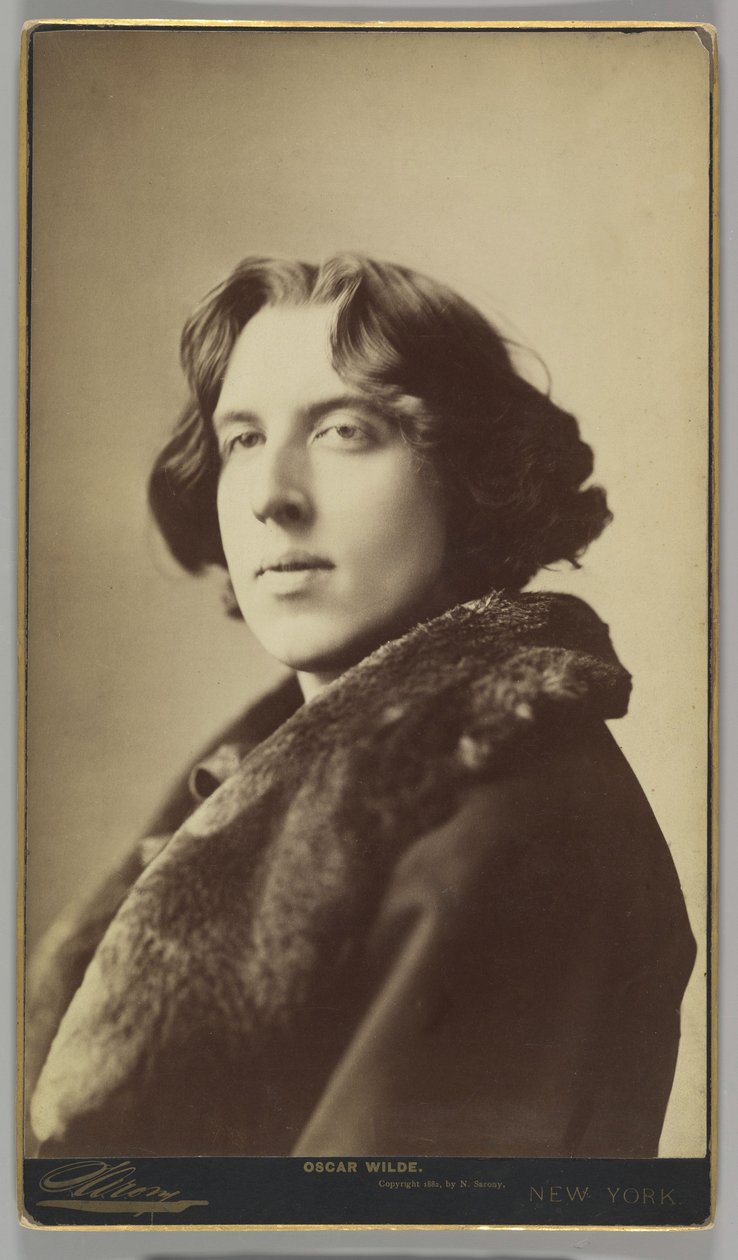 Oscar Wilde, c.1822 (foto sépia) de Napoleon Sarony