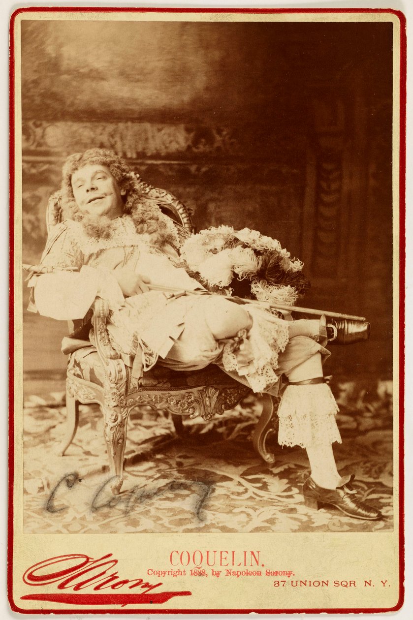 Porträt von Ernest Coquelin, genannt Coquelin cadet, (1848-1909), Schauspieler de Napoleon Sarony