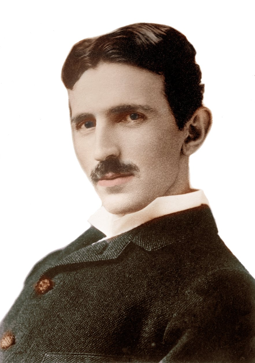 Retrato de Nikola Tesla (1856-1943) (Nikolaj) - Engenheiro, físico e inventor sérvio de origem croata - Fotografia de Napoleão Sarony (1821-1896) 1890 de Napoleon Sarony