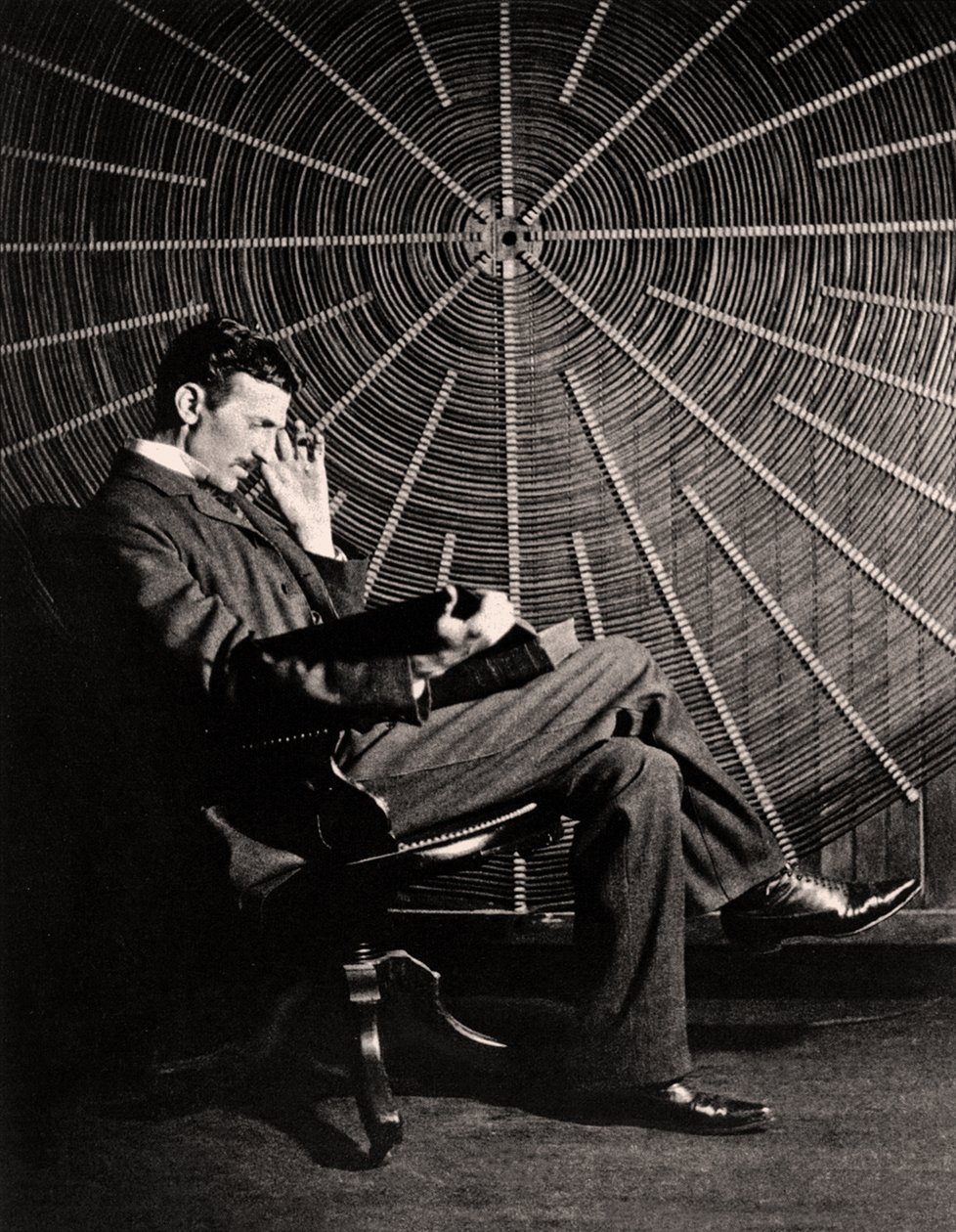 Retrato de Nikola Tesla, 1890 de Napoleon Sarony