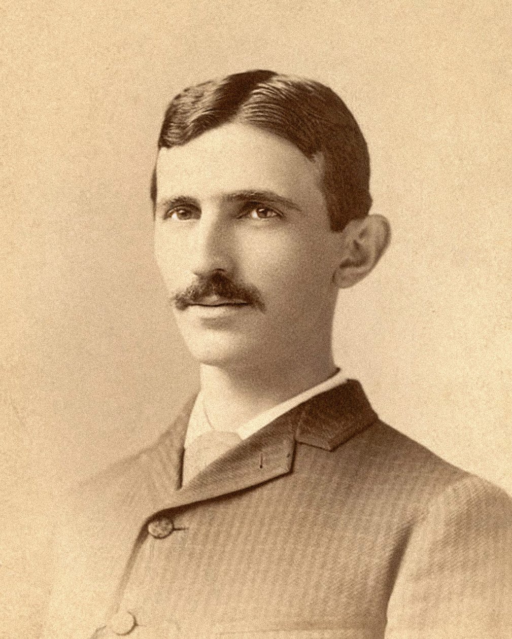Retrato de Nikola Tesla c.1885 de Napoleon Sarony