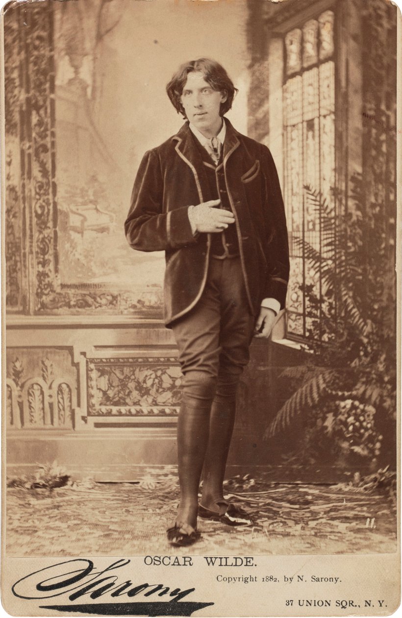 Retrato de Oscar Wilde 1854-1900, 1882. de Napoleon Sarony