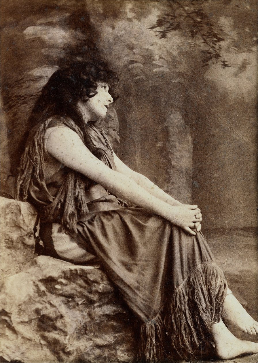 Retrato de Sarah Bernhardt em uma produção de Nova York de Napoleon Sarony