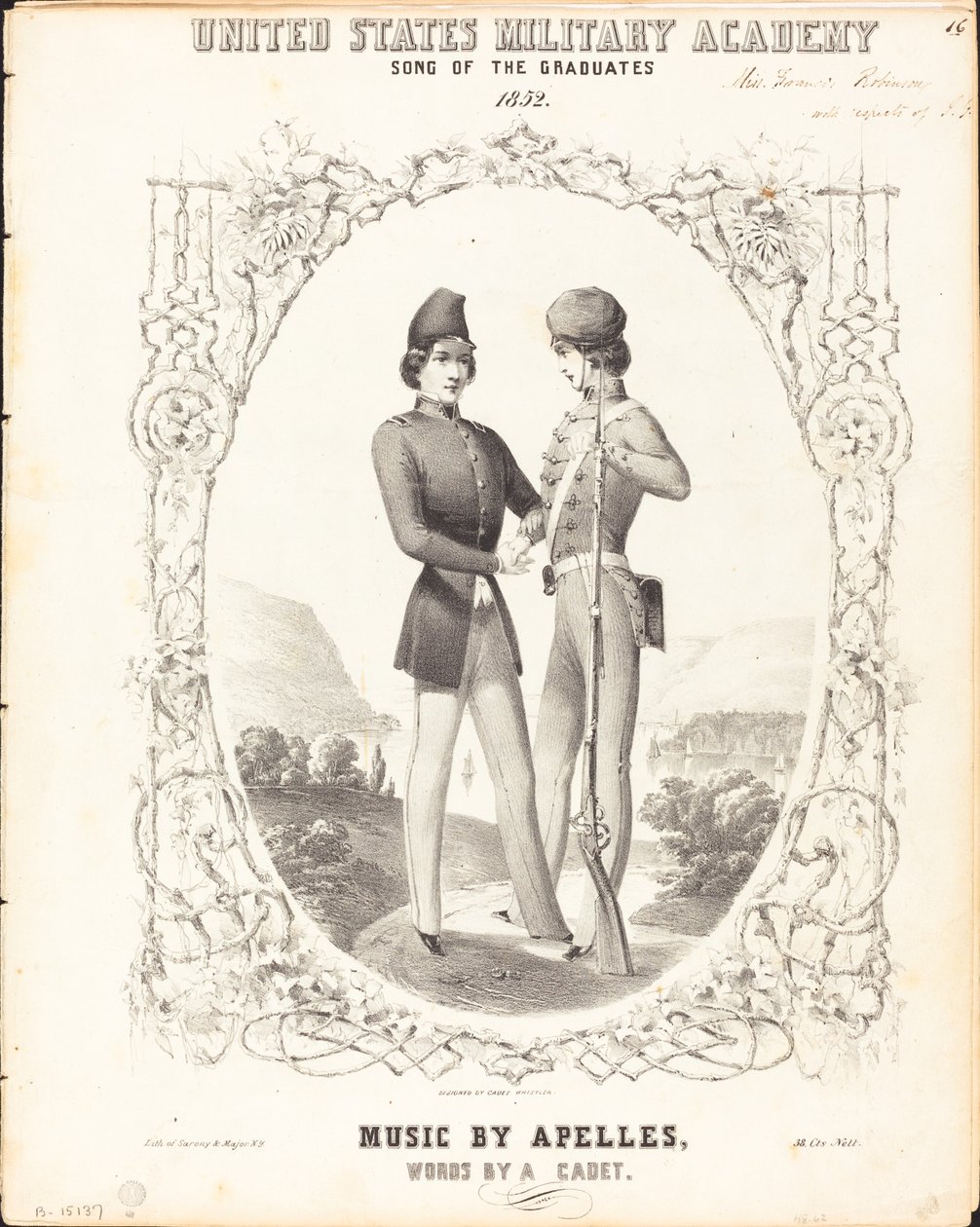 Academia Militar dos Estados Unidos, Canção dos Graduados de Napoleon Sarony, after James McNeill Whistler