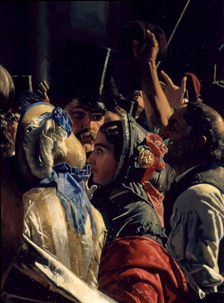Ludovico Manin e Nicolo Tommaseo Liberated (detalhe) de Napoleone Mani
