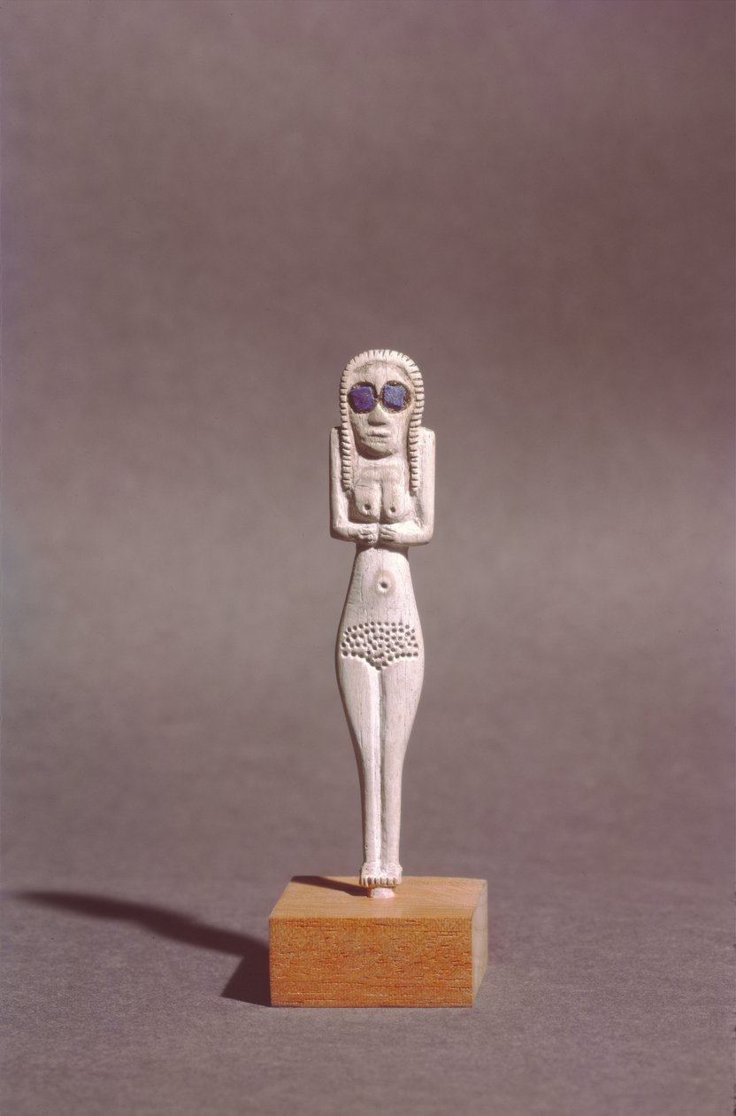 Figura de uma mulher, do Alto Egito (osso) de Naqada I Period Egyptian