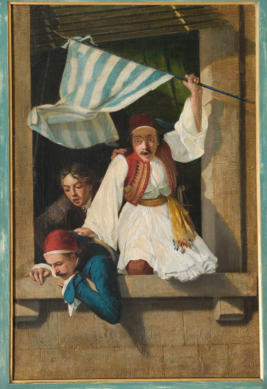 Cena da Revolução Grega (óleo sobre tela) de Narciso Malatesta