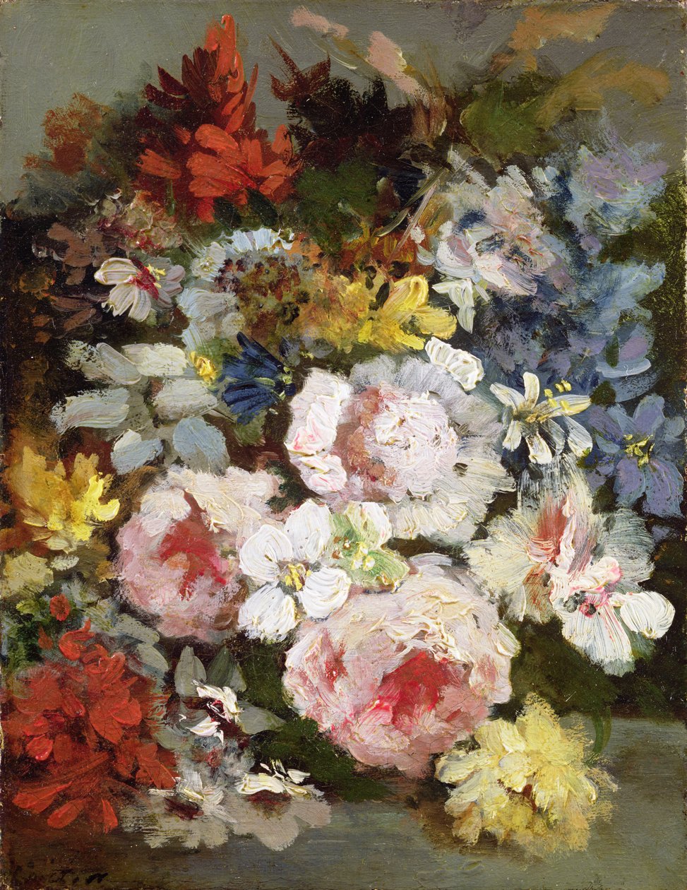 Várias flores de Narcisse Virgile Diaz de la Peña
