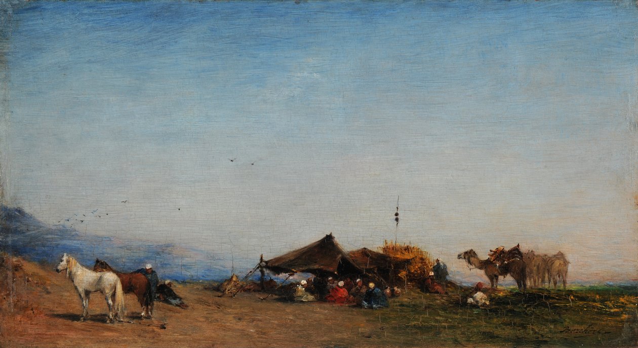 Acampamento árabe de Narcisse Berchere