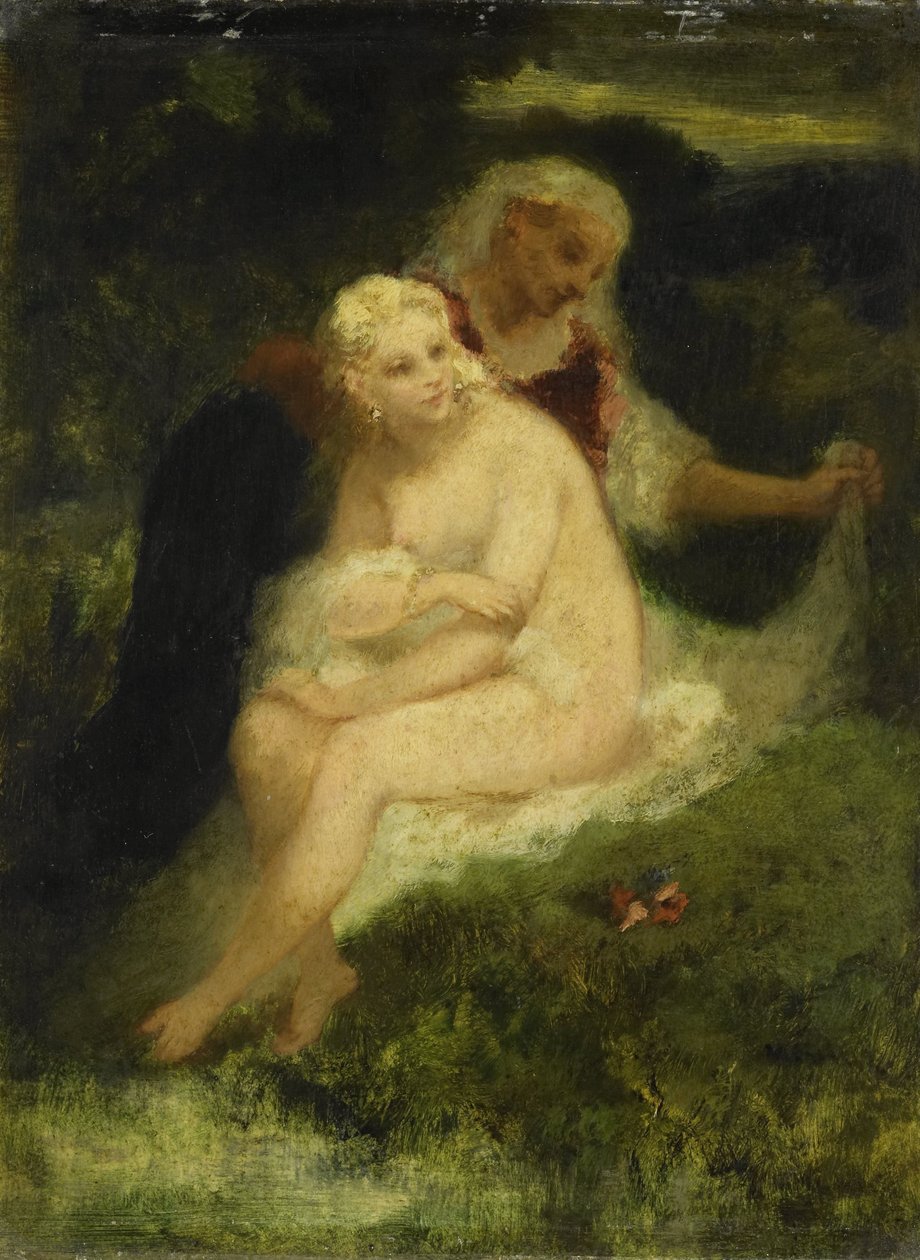Depois do banho de Narcisse Virgile Diaz de la Peña