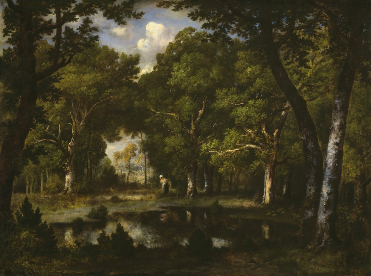 Lagoa na Floresta, 1862. de Narcisse Virgile Diaz de la Peña