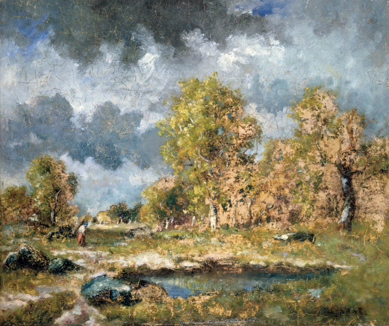 The Pond, meados do século XIX. de Narcisse Virgile Diaz de la Peña