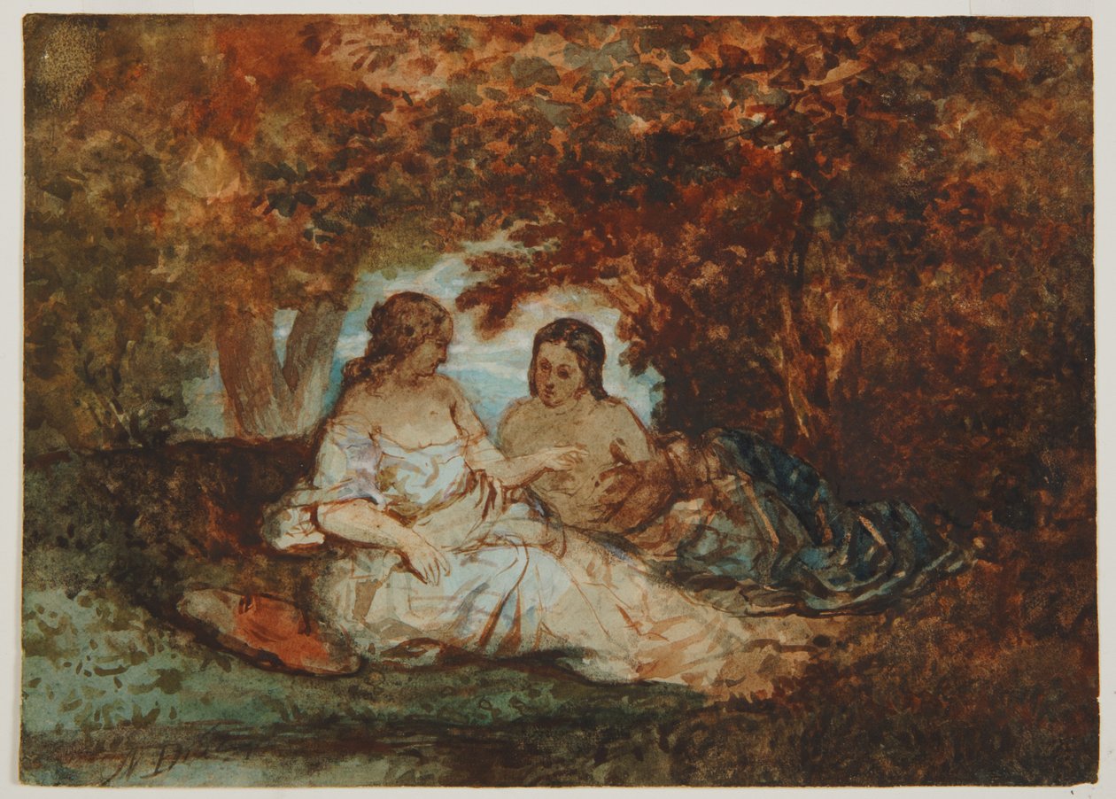Waldszene de Narcisse Virgile Diaz de la Peña