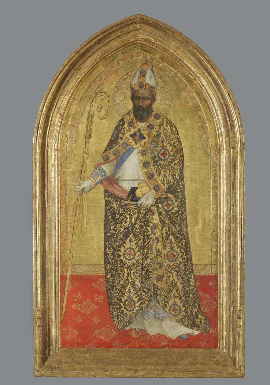 São Nicolau de Bari, c.1360-1365 (têmpera no painel) de Nardo di Cione
