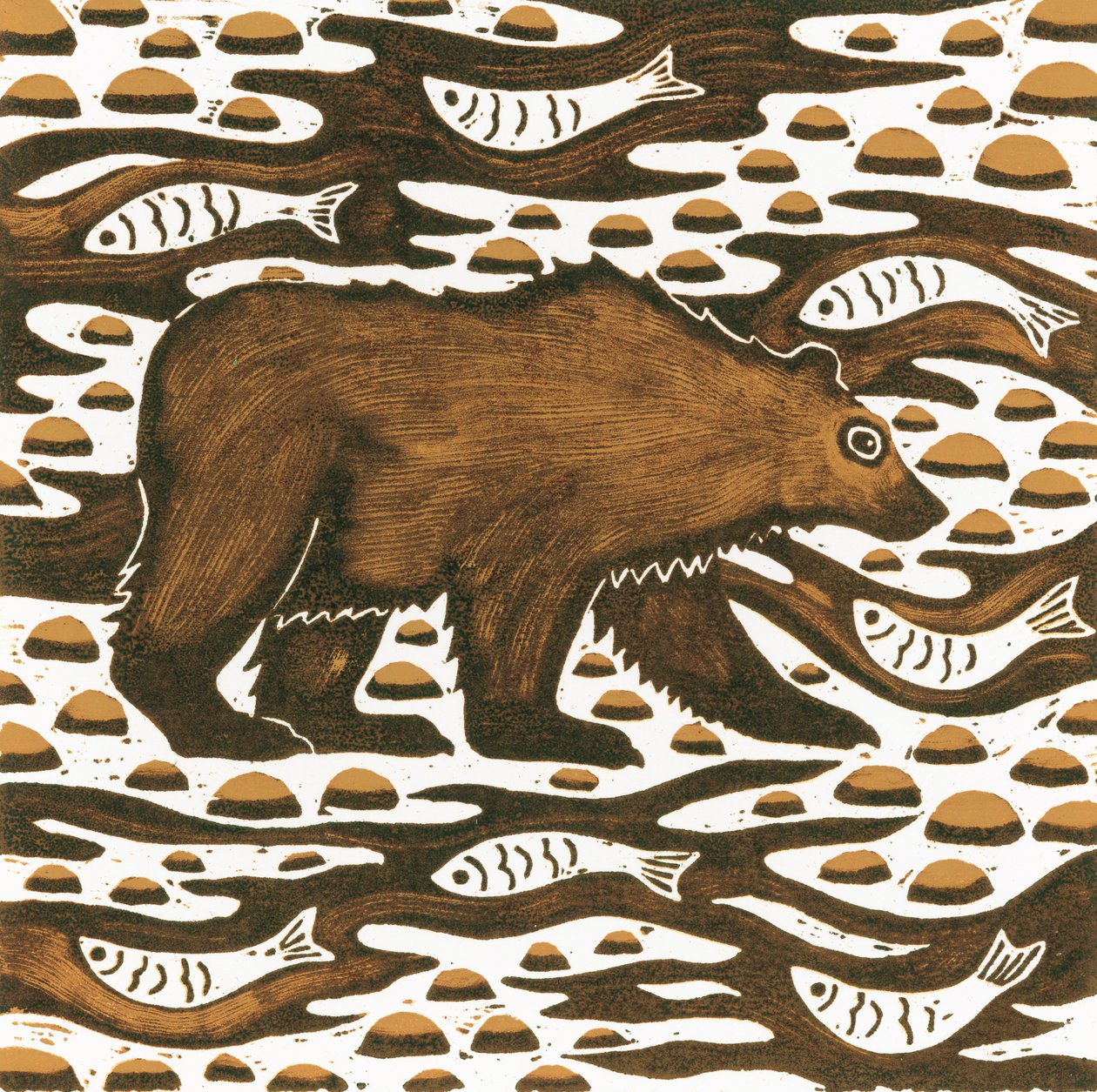 Urso de Pesca, 2001 de Nat Morley