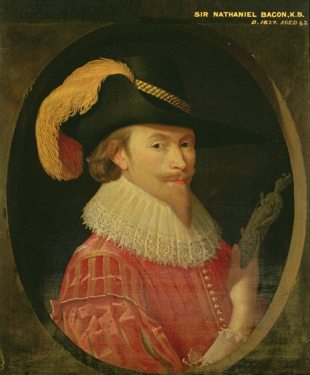 Auto-retrato envelhecido 42 de Nathaniel Bacon