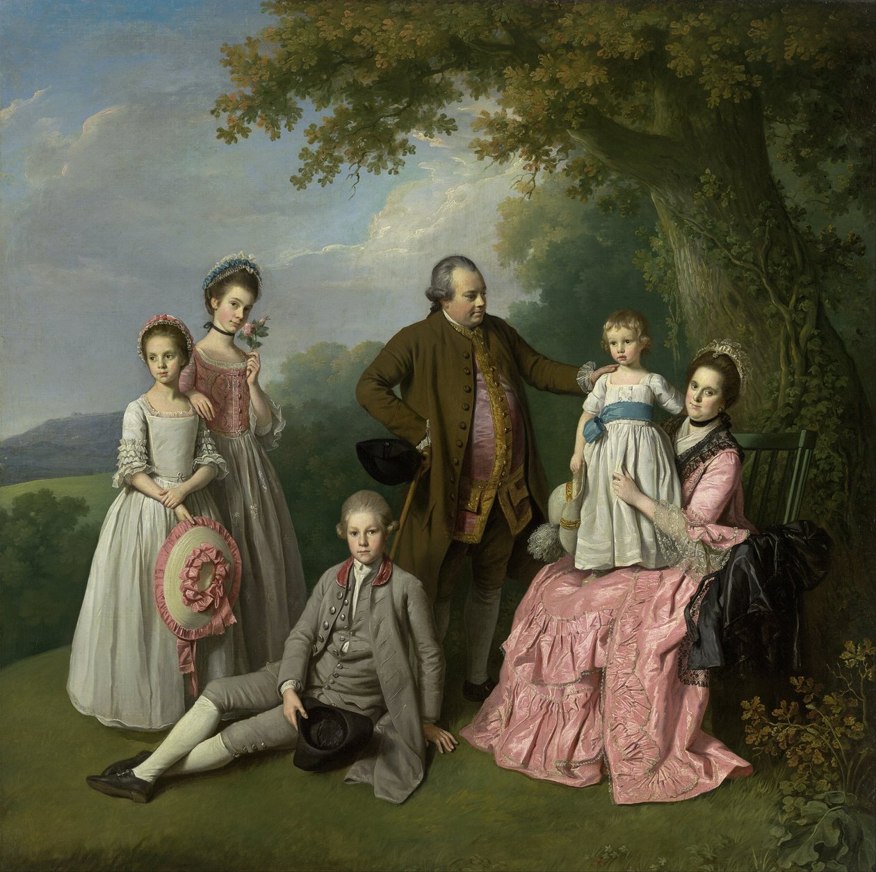 A família Pybus de Nathaniel Dance Holland