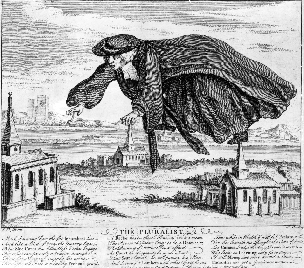 O pluralista, c.1744 de Nathaniel Parr