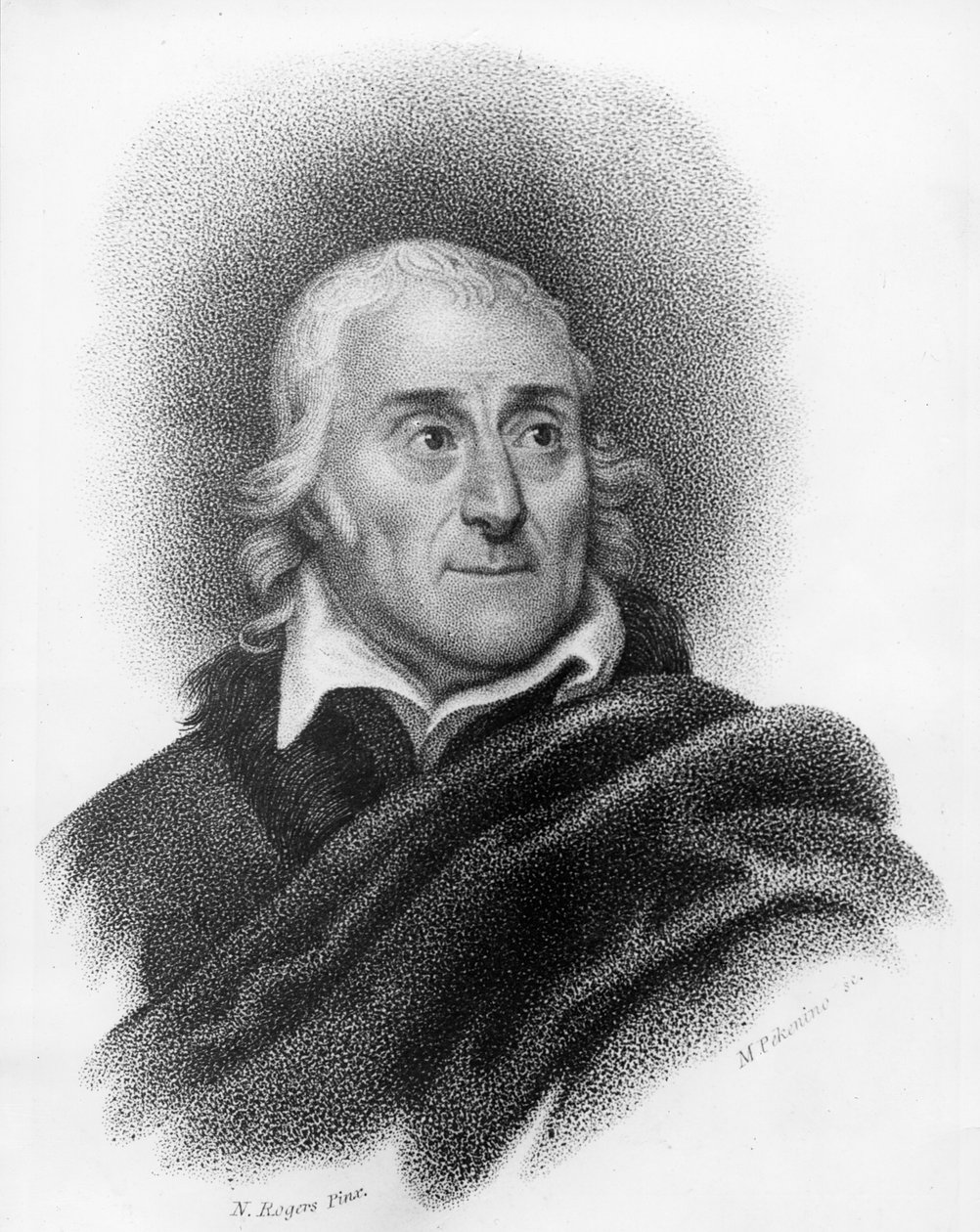 Lorenzo Da Ponte, gravado por Michele Pekenino de Nathaniel Rogers