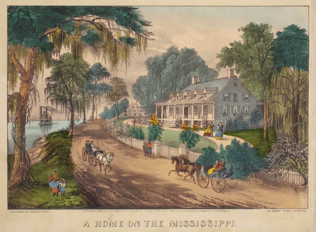 Uma casa no Mississippi de Nathaniel Currier