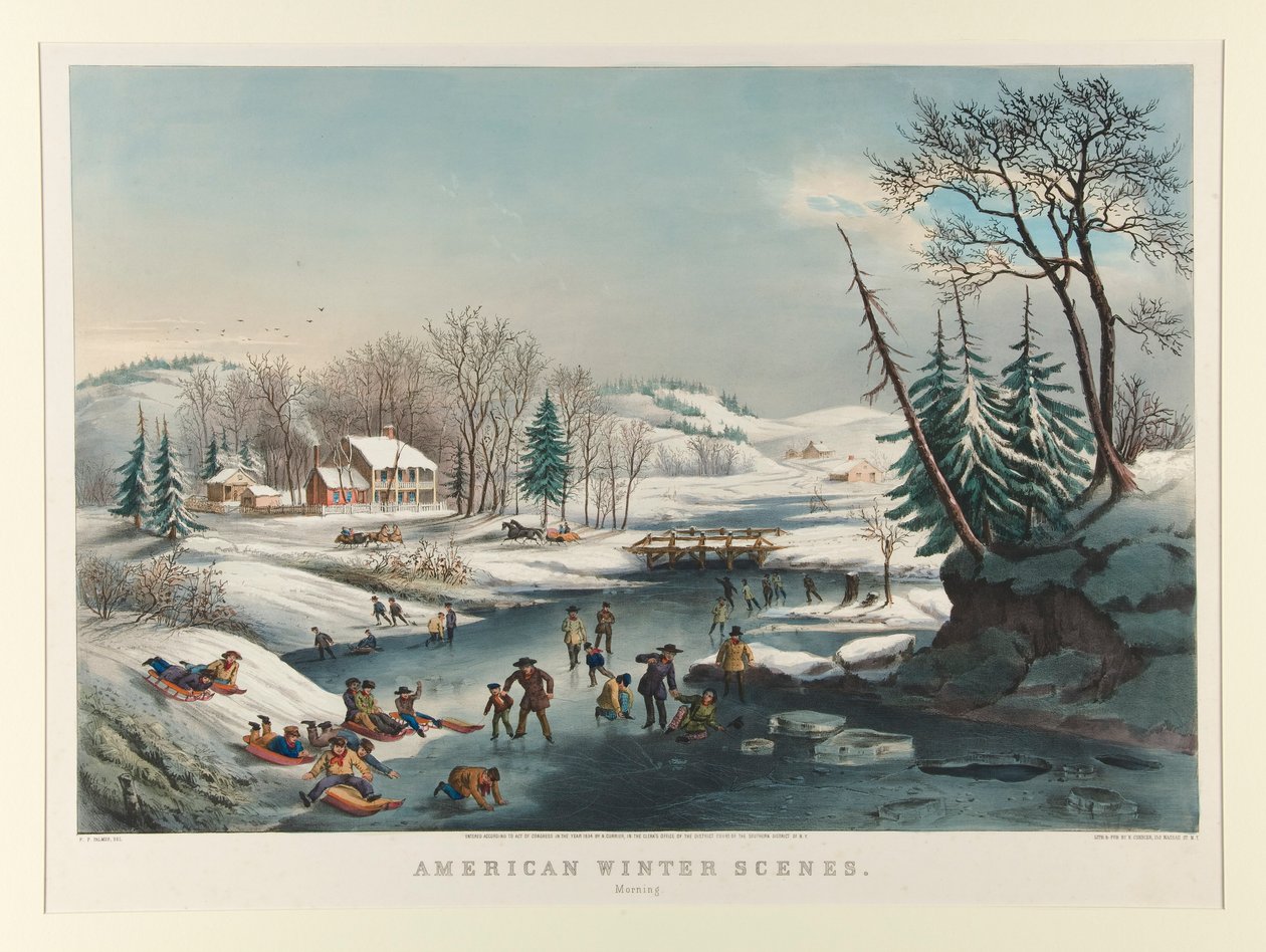 Cenas de Inverno Americanas./ Manhãs de Nathaniel Currier