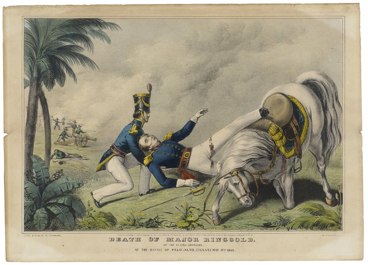 Morte do Major Ringgold de Nathaniel Currier