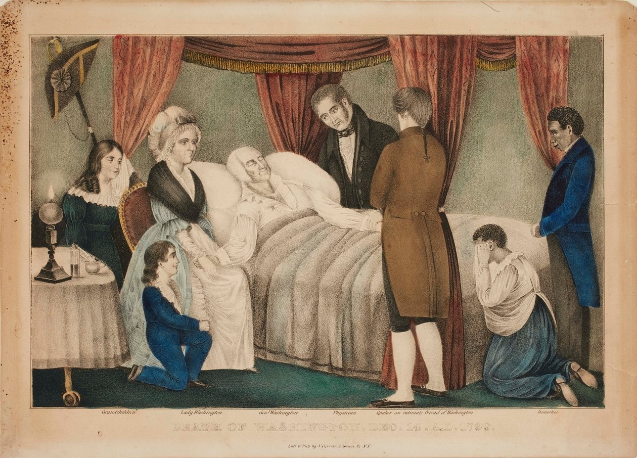 A morte de Washington de Nathaniel Currier